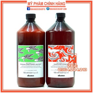 DẦU GỘI TRỊ RỤNG DAVINES ENERGIZING VÀ DẦU XẢ TRƯỜNG THỌ DAVINES RENEWING 1000ML - CHÍNH HÃNG
