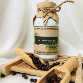 Bột Collagen, Bạc Hà thiên nhiên đắp mặt nạ nguyên chất 200ml (140g)