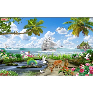 Tranh thuận buồm tài lộc phù hợp với người mệnh thủy mệnh mộc