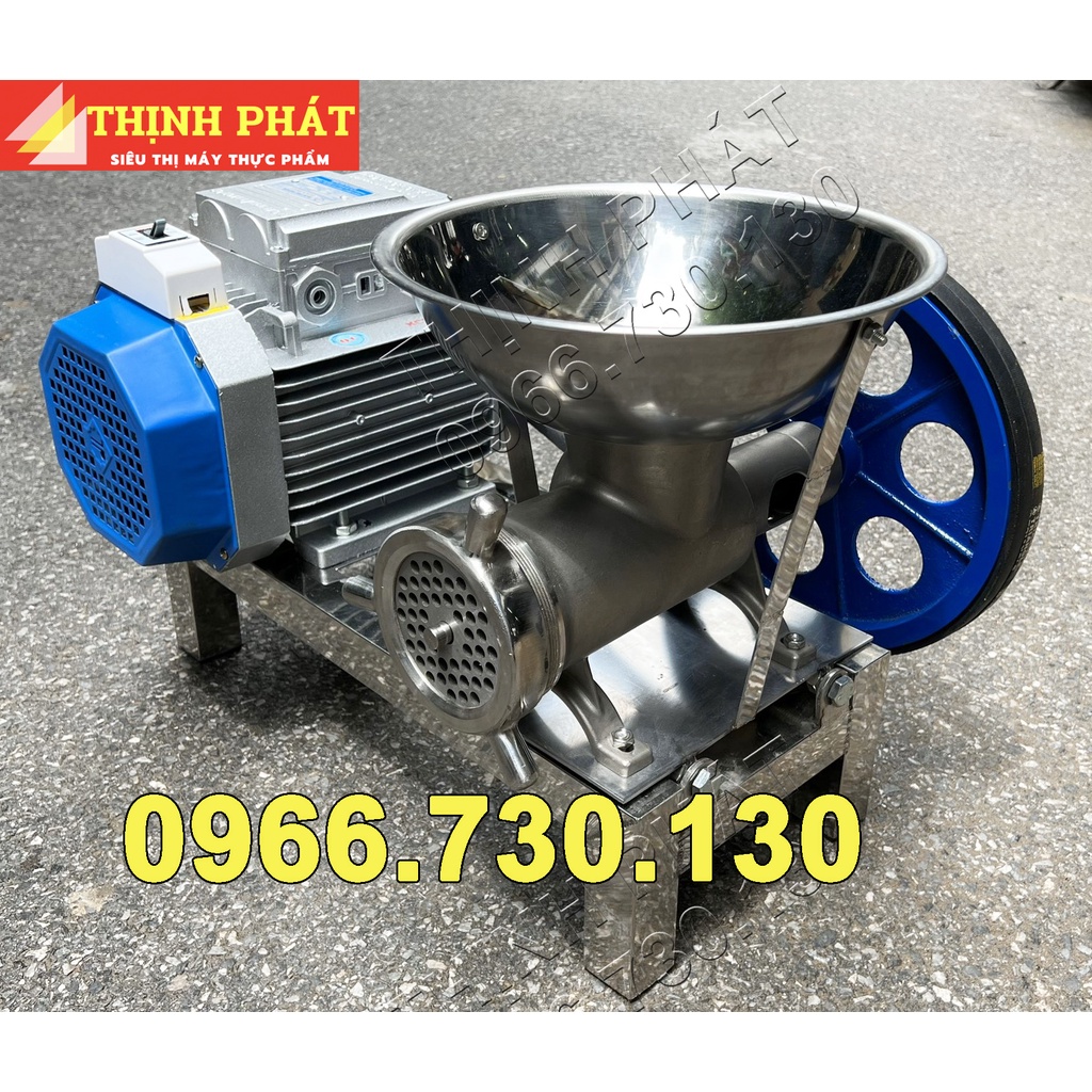 Máy đùn thịt xay, đùn xương, đùn cua, đùn cá đa năng Động cơ công suất 3.0KW dây Đồng