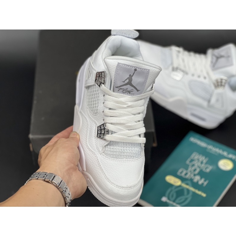 Giày thể thao/ Sneaker Jordan 4 full trắng/ Off white/ What the