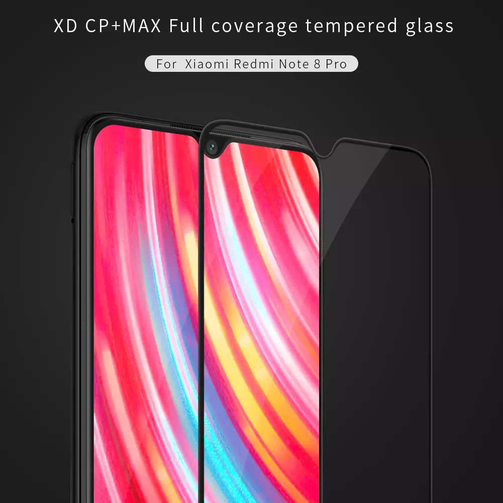 Xiaomi Redmi Note 8 Pro - Cường lực Nillkin XD CP+ Max Full màn hình cong 3D và chống sứt mẻ cạnh mép cực chất