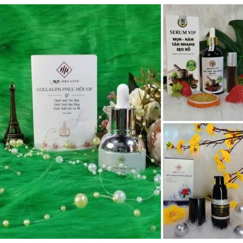 combo kem nám đêm, collagen vip, thảo dược Hoài Nguyễn