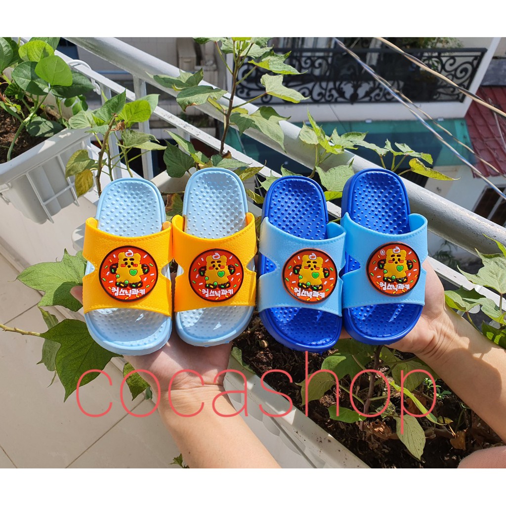 Dép quai ngang đế siêu mềm và nhẹ cho bé trai, hoạt hình kẹo nổ cho bé đế siêu chắc