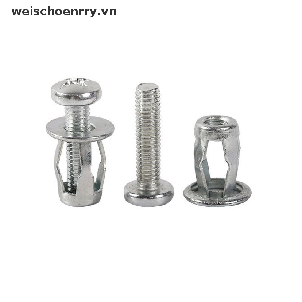 Set 10 ốc vít M5 / M6 bằng kim loại thông dụng cho xe hơi