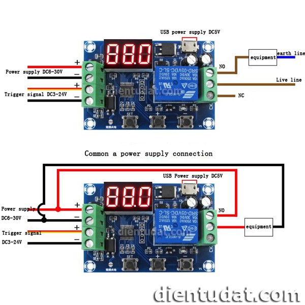 Mạch tạo trễ theo chu kỳ đóng ngắt relay - M610