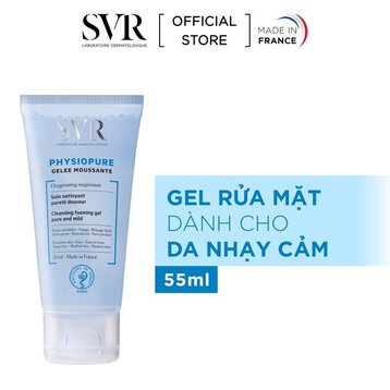 [CHÍNH HÃNG CÓ BILL CÔNG TY] GEL RỬA MẶT DÀNH CHO DA NHẠY CẢM SVR PHYSIOPURE GELEE MOUSSANTE