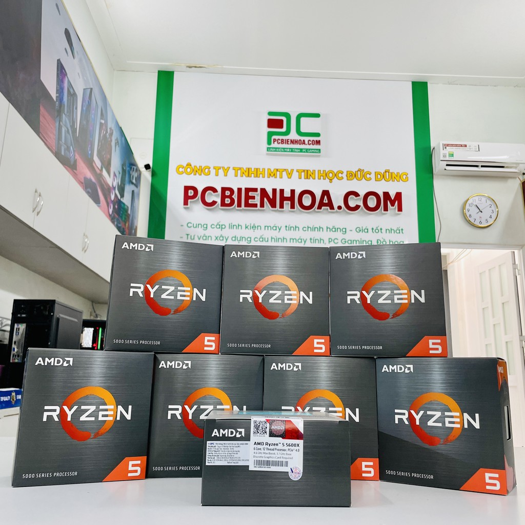 Siêu phẩm CPU AMD Ryzen 5 5600X 3.7GHz Boost 4.6GHz|6 Nhân /12 Luồng|32MB Cache|PCIe 4
