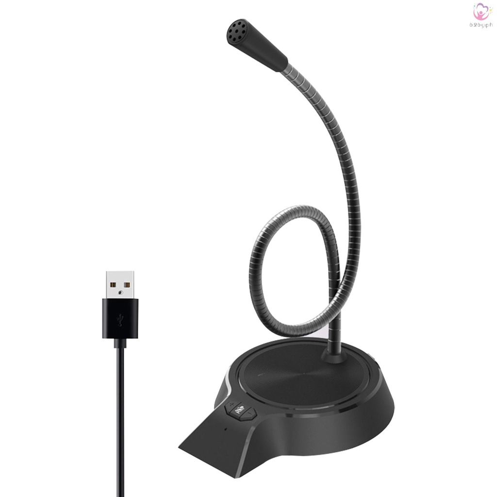Micro Để Bàn M90 Xoay 360 Độ° Micro Thu Âm Đa Hướng Có Thể Điều Chỉnh Không Gây Tiếng Ồn Tương Thích Với Windows MacOS Cho PC Laptop