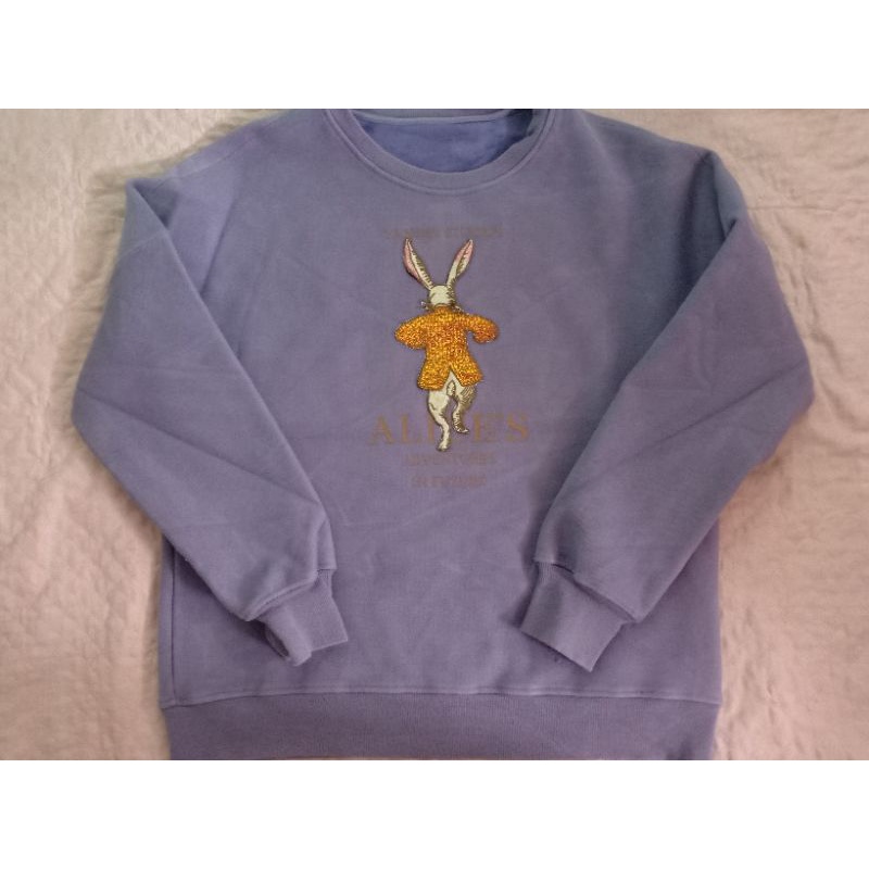 Áo sweater nỉ in hình thỏ pass