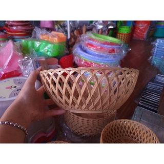 RỔ NHỰA GIẢ MÂY TRE