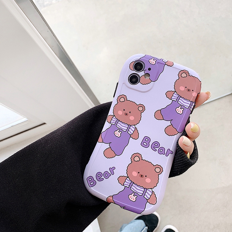 Ốp iphone - Ốp lưng imd cong Gấu bông tím 6plus/6splus/7/8/7plus/8plus/x/xs/xsmax/11/11promax - Awifi Case | BigBuy360 - bigbuy360.vn