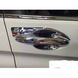 Bộ 4 Ốp Tay + Hõm Cửa Xe Honda City 2014 đến 2022 Mạ Crom Cao Cấp