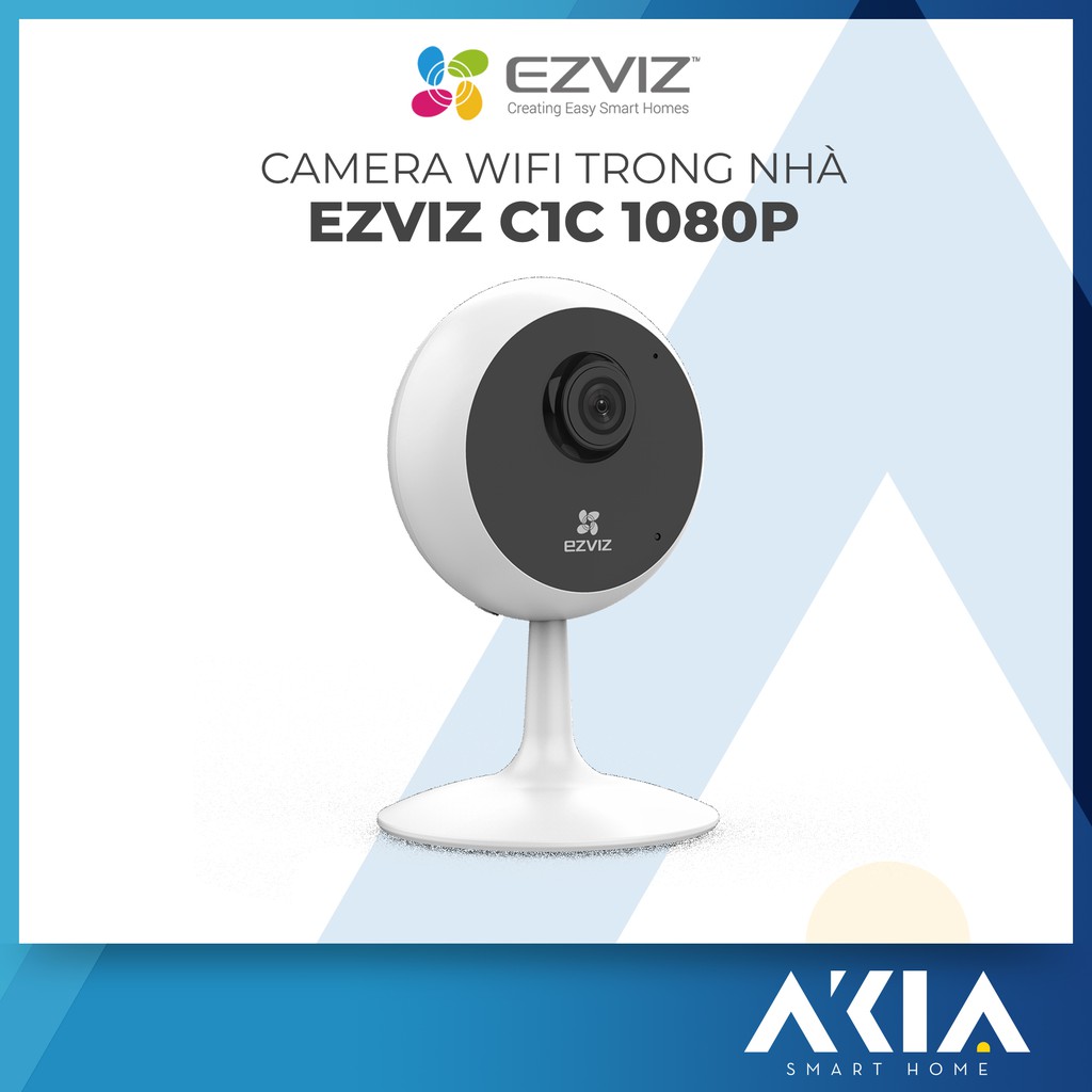 Ezviz C1C 1080p - Camera Wifi độ phân giải 2.0 Megapixel, Camera Ezviz C1C có hồng ngoại hỗ trợ quay đêm - BH 2 Năm