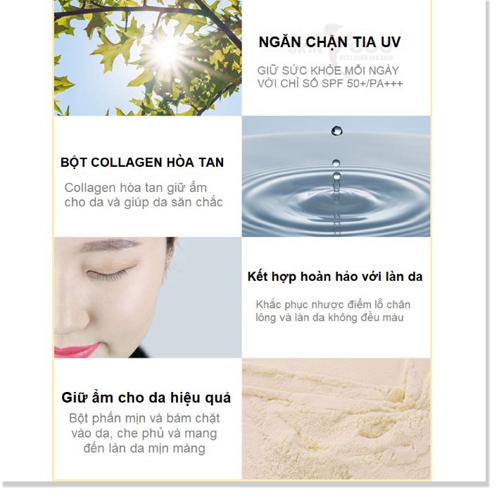 [Mã giảm giá] Phấn Phủ Kiềm Dầu, Dưỡng Da Hiệu Qủa Karadium Collagen Smart Sun Pact SPF 50+/PA+++ 11g