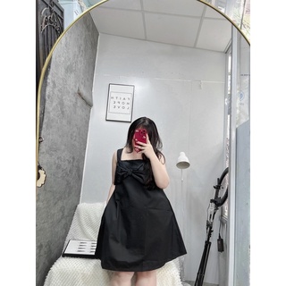 ĐẦM 2 DÂY KAKI NƠ TO [ TNT SHOP BIGSIZE 60kg 90kg ]
