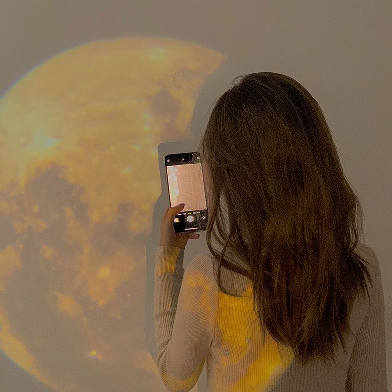 Đèn ngủ chiếu họa tiết hành tinh trang trí phòng làm quà tặng sinh nhật