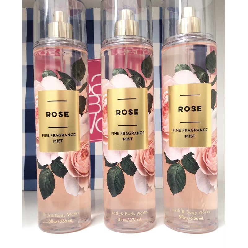 XỊT THƠM TOÀN THÂN BATH &amp; BODY WORKS BODY MIST - ROSE (236ML)