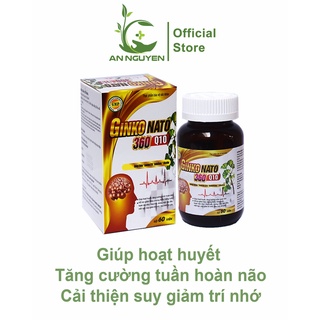 Viên uống bổ não và ngăn ngừa đột quỵ Ginko Nato 360-Q10