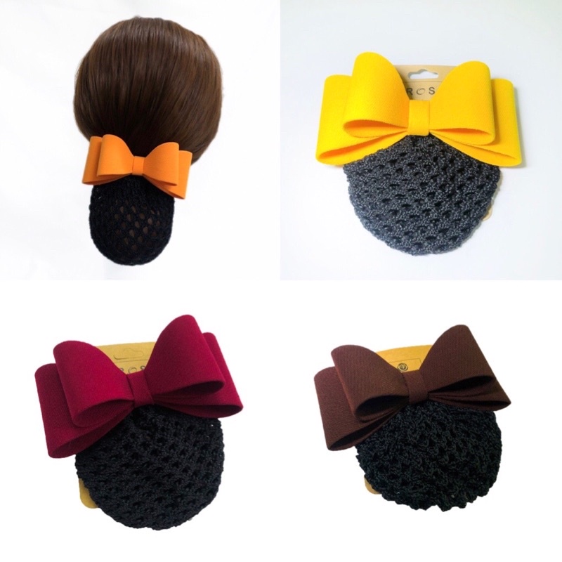 Kẹp tóc nơ lưới búi ROSES Hair Accessories