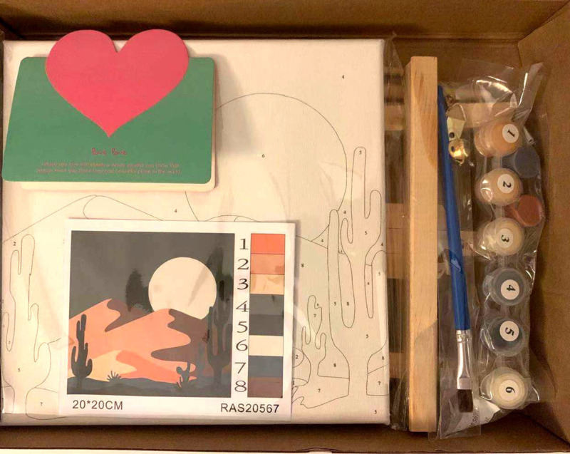 Bộ Tranh Sơn Dầu 20x20 Tự Làm Kích Thước 20x20cm Y001 | BigBuy360 - bigbuy360.vn