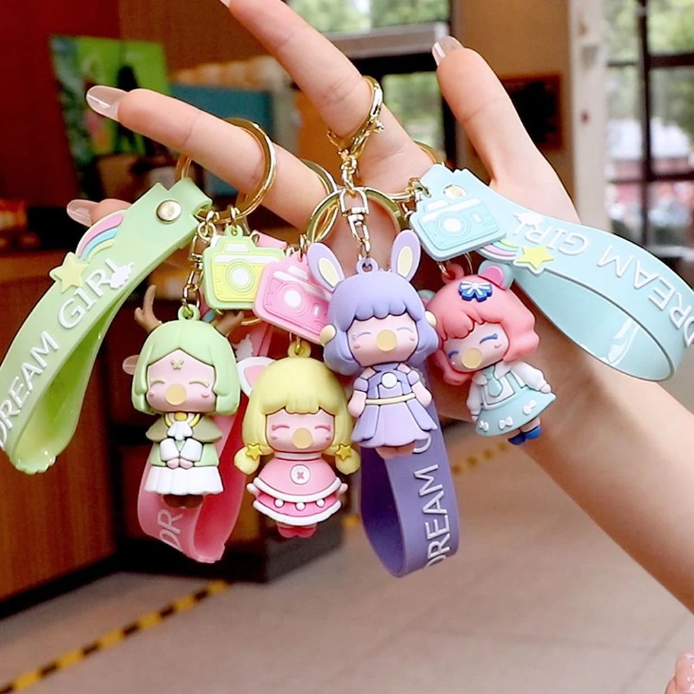 Móc Khóa Hình Công Chúa Thổi Bong Bóng Dễ Thương