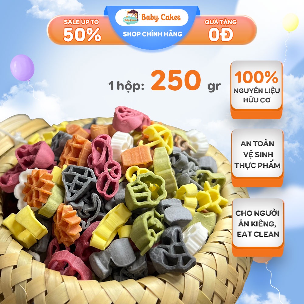Nui Mì Organic Cho Bé Ăn Dặm Babycakes