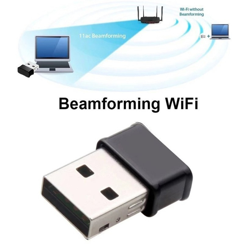 Usb Wifi Mini 802.11ac 1200mbps 2.4g & 5g Băng Tần Kép Cho Laptop