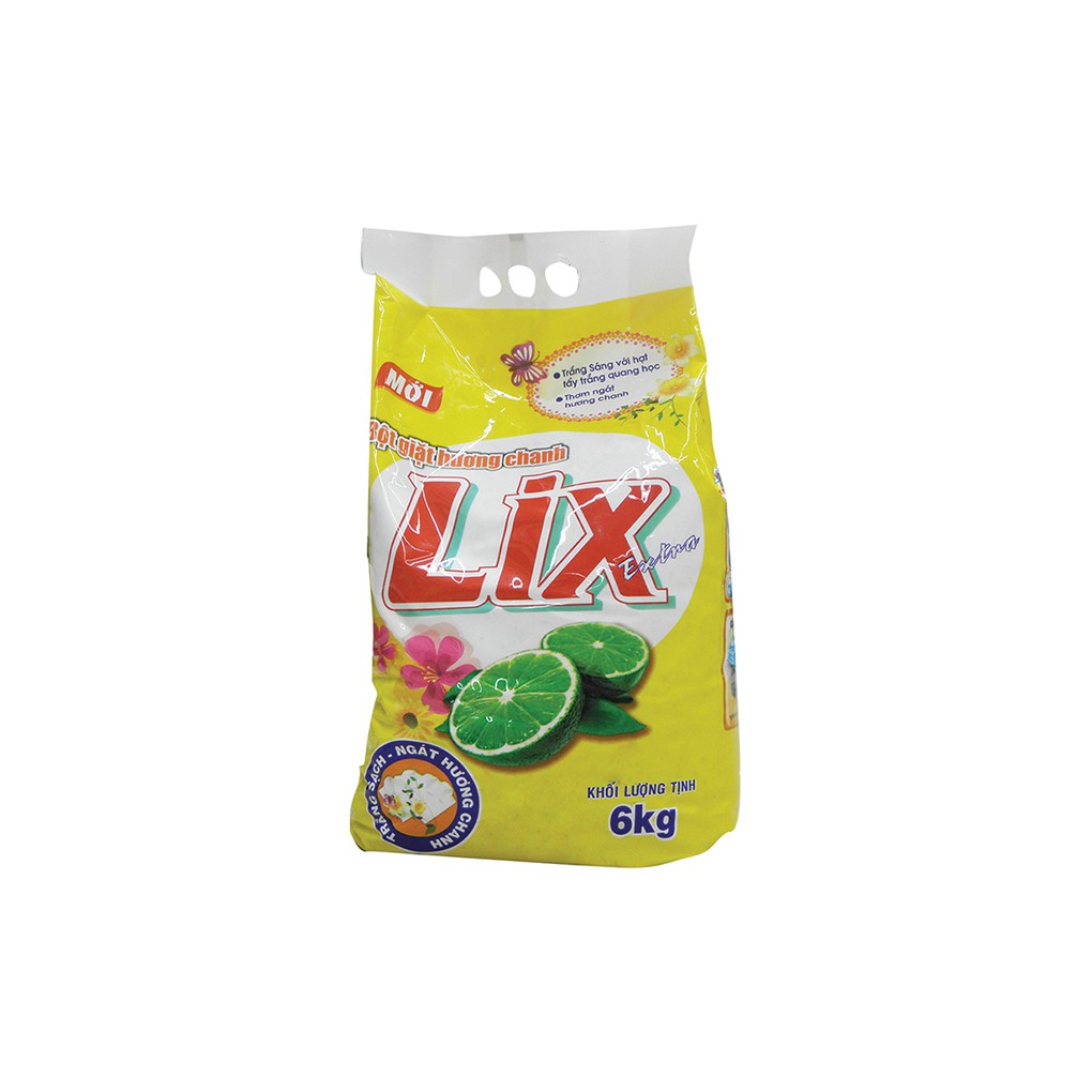 Bột giặt Lix Extra hương chanh 6KG