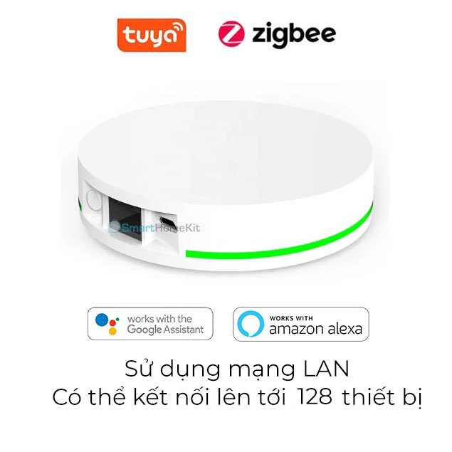 Tuya Smart Hub Zigbee - Điều khiển trung tâm nhà thông minh Tuya, tương thích Google, HomeKit
