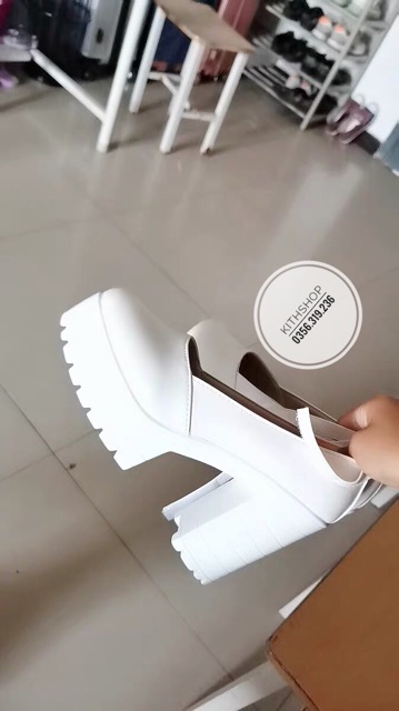 [ SẴN HÀNG - HÌNH THẬT ] Giày cao gót lolita 2 màu trắng đen | BigBuy360 - bigbuy360.vn