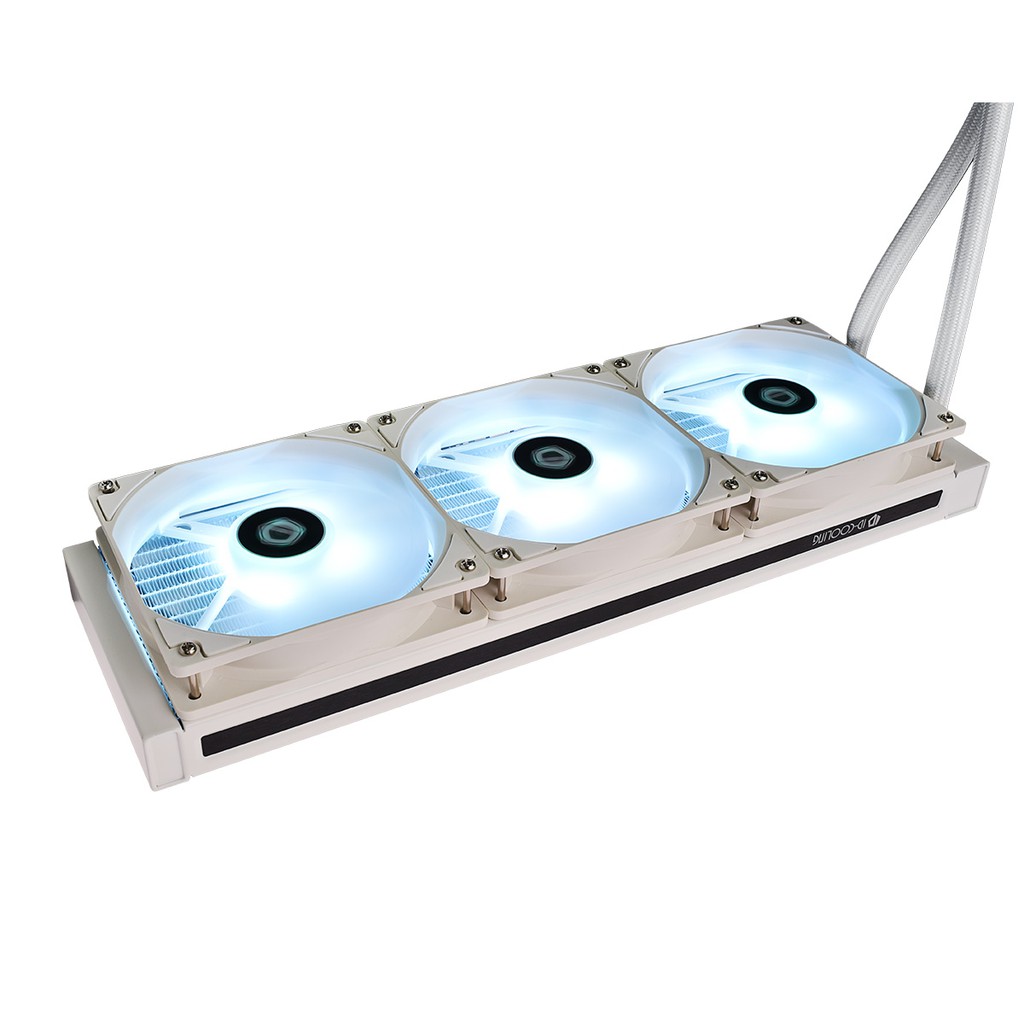 Quạt tản nhiệt Fan case 12cm ID-Cooling XF-12025-SW - Full trắng, LED Trắng dịu, tôc 1800rpm hiệu năng cao, quay êm