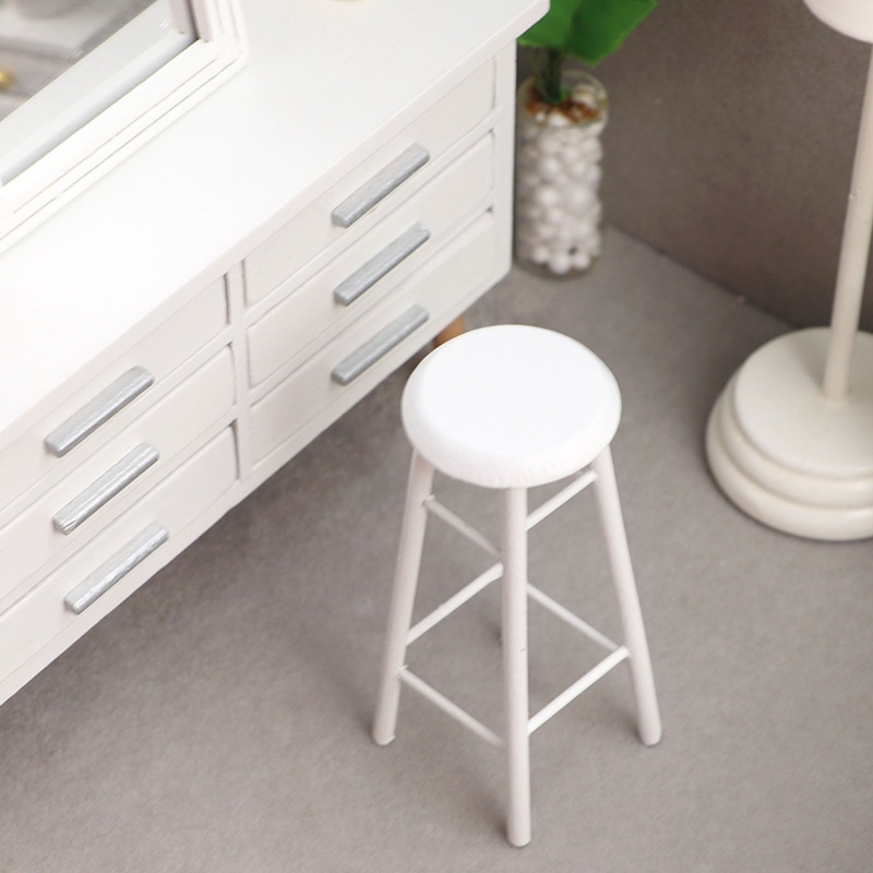 Mô Hình Ghế Ngồi Cao 1 / 12 Độc Đáo Trang Trí Nhà Búp Bê / Tiểu Cảnh Cho Bé