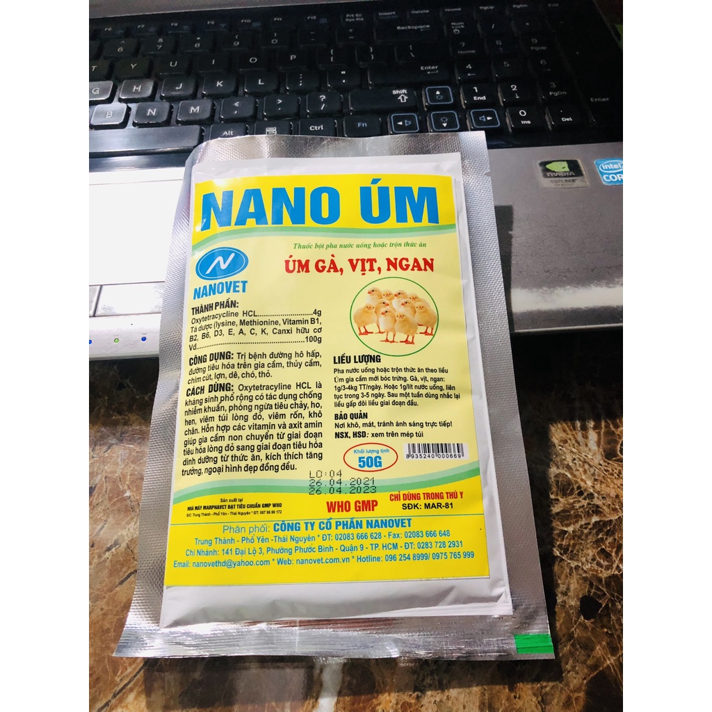 Thuốc Úm Gà Vịt Con NANO ÚM