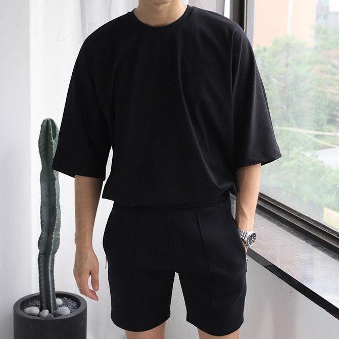 Áo thun trơn tay lỡ form rộng unisex Tiger.86 AFR96