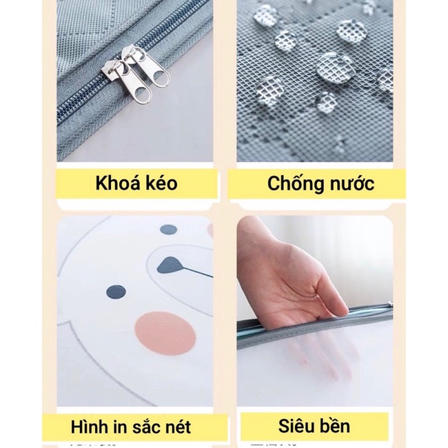 Túi đựng quần áo, túi đựng chăn mền, đựng đồ chống thấm , chống ẩm siêu lớn gấp gọn 180L