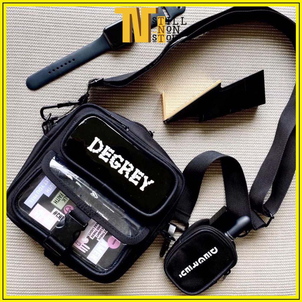 Túi đeo chéo Unisex Shoulder Bag Degrey Freestyle kèm túi con xịn xò -xuongmaytnt