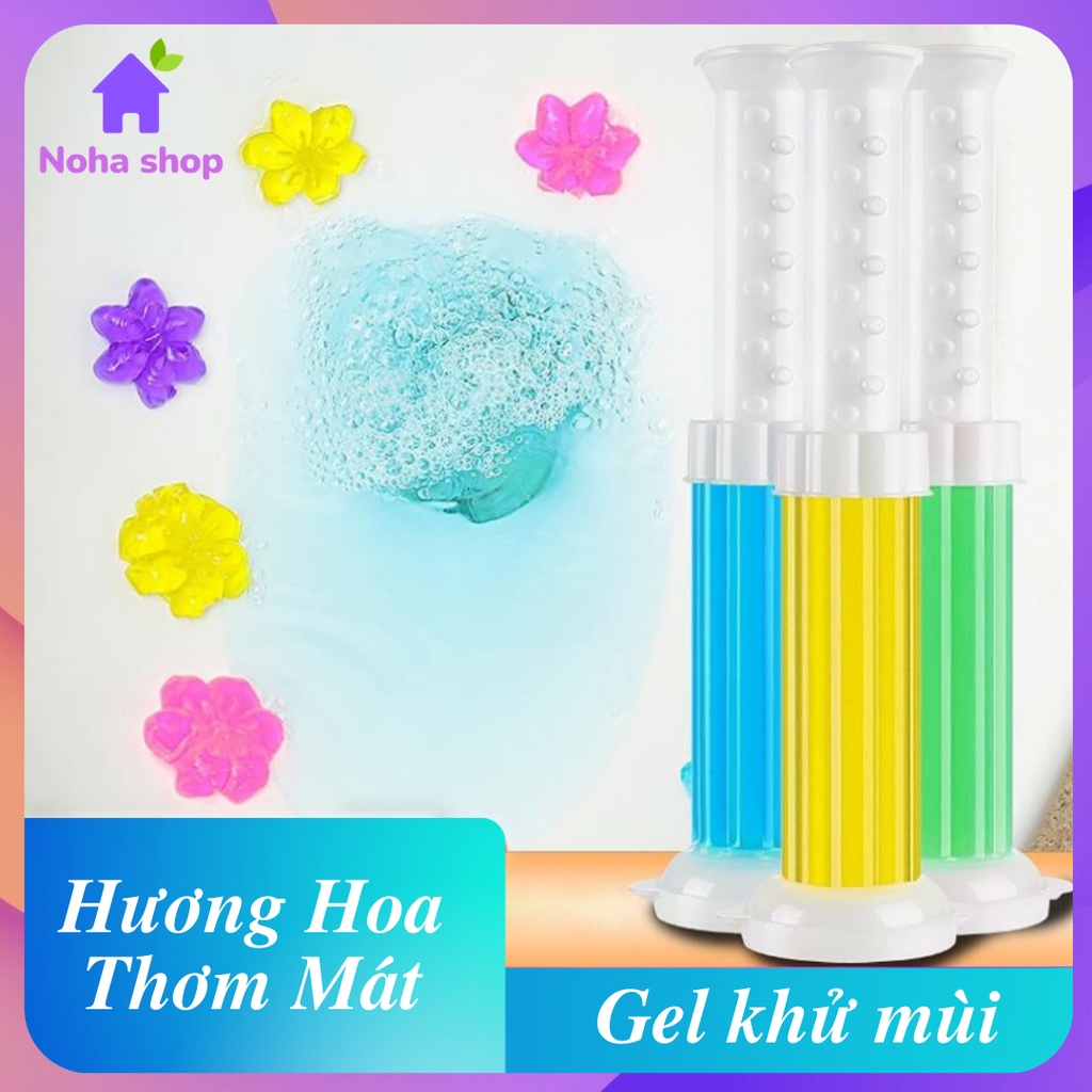 Gel Thơm Toilet Khử Trùng, Khử Mùi Bồn Cầu Hình Hoa Với 6 Mùi Thơm Mát Dễ Chịu