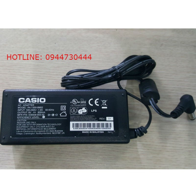 Adapter nguồn cho đàn Casio CTK-495  CTK-491 CTK-496