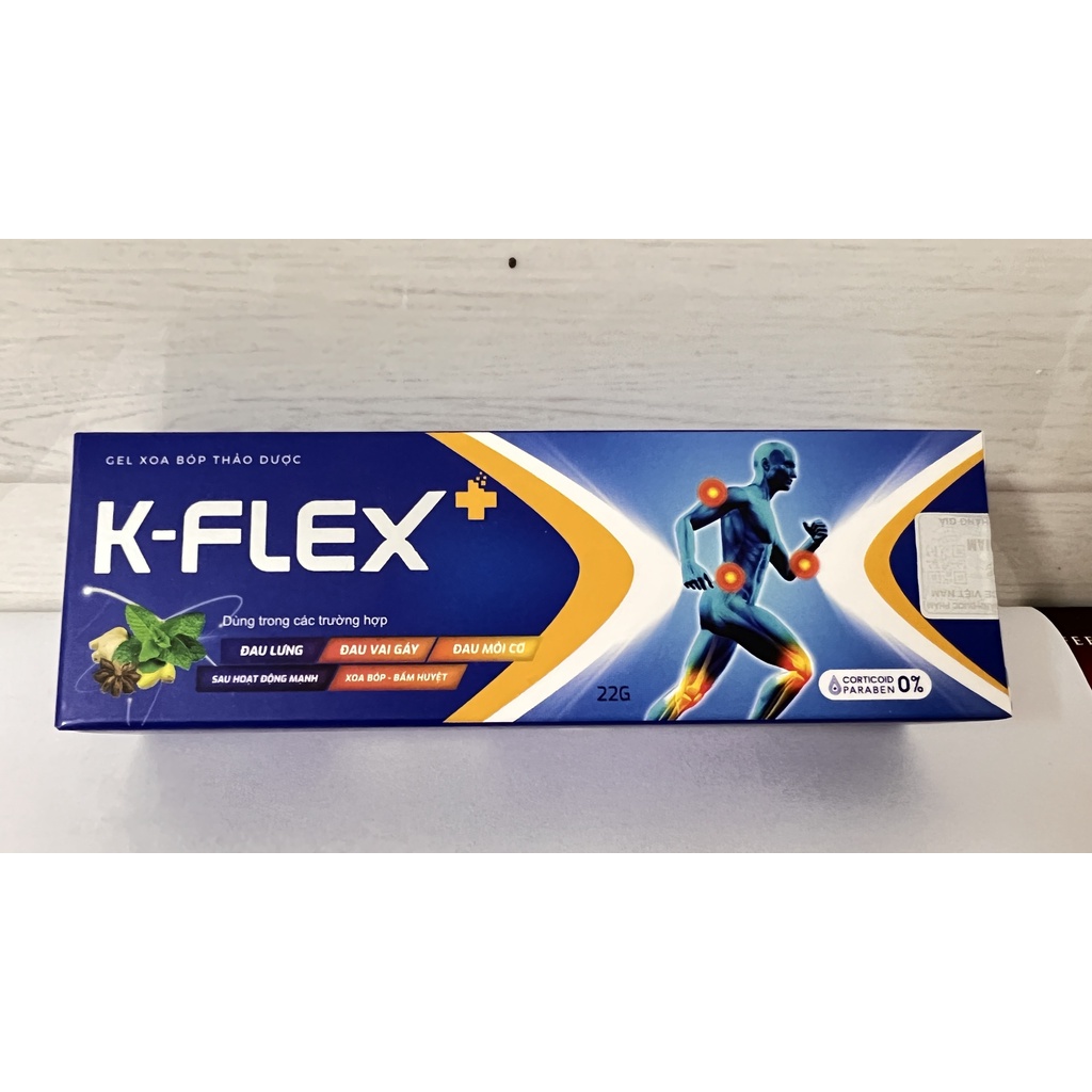 Gel bôi xoa bóp thảo dược K flex giúp giảm đau nhức mỏi đau cơ,xoa bóp bấm huyệt tụ máu.suckhoechomoinha
