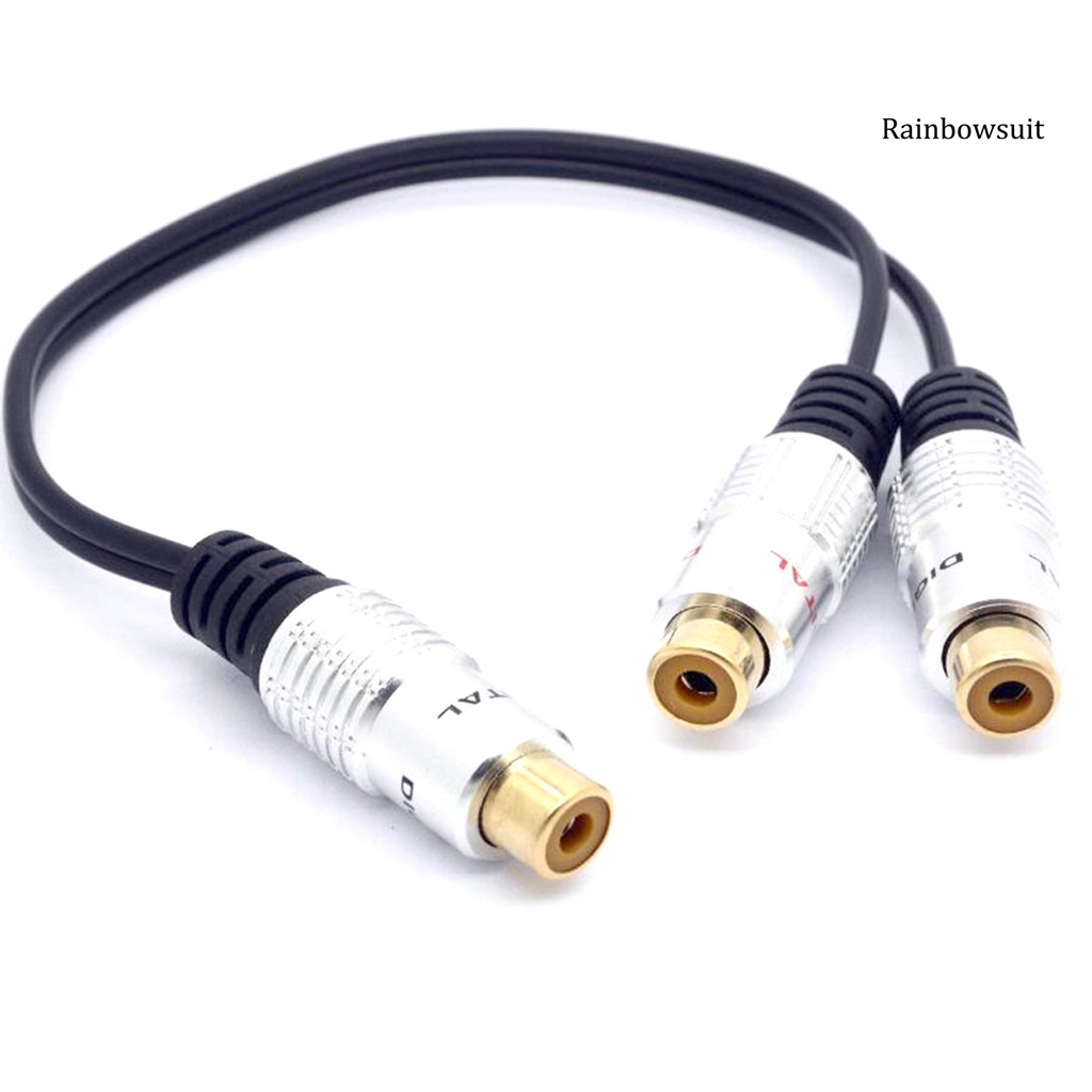 Cáp Chia Âm Thanh Hình Chữ Y Từ 2 Rca Cái Sang Rca