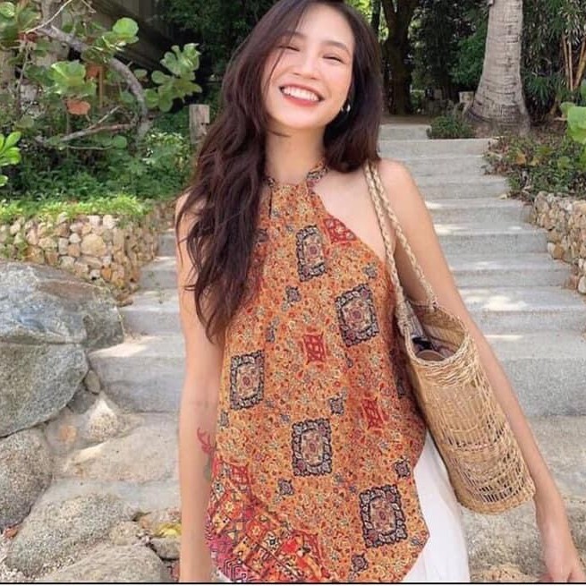 Sét Yếm Thổ Cẩm Đi Biển Họa Tiết Cực Hot | BigBuy360 - bigbuy360.vn