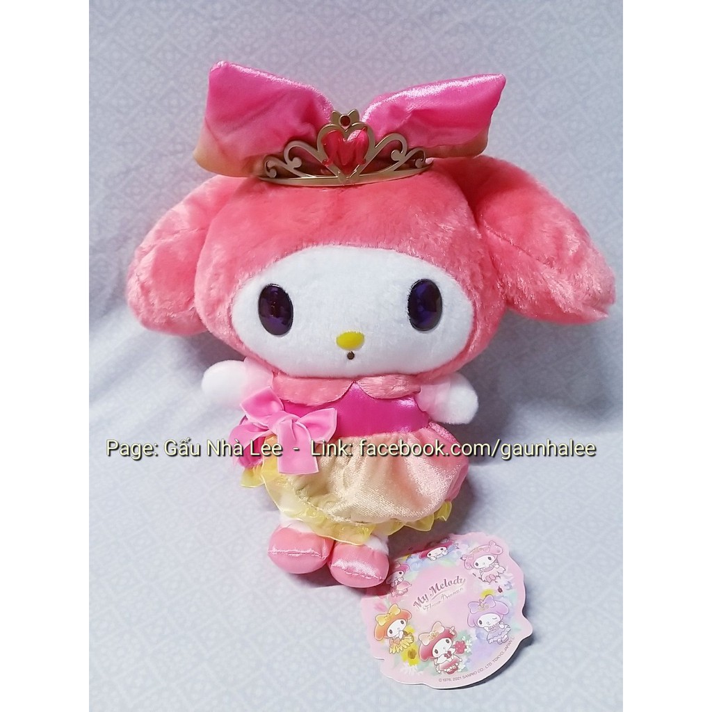 Bé gấu Melody Flower Princess, size 20cm, lông đẹp mịn, hàng xịn sò chính hãng Nhật Bản, mới 100%, full tem