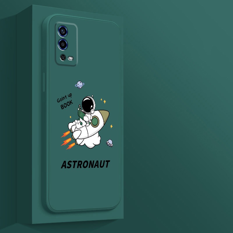 Ốp Điện Thoại Silicone Mềm Chống Sốc In Hình Phi Hành Gia Cho oppo a55 4G