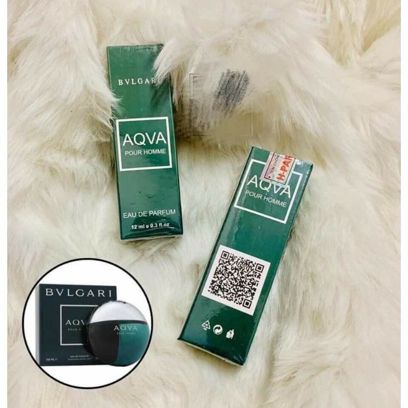 Nước hoa nam AQVA POUR HOMME BVLGARI 12ml (EDP) dạng chai lăn - Nước hoa pháp chính hãng