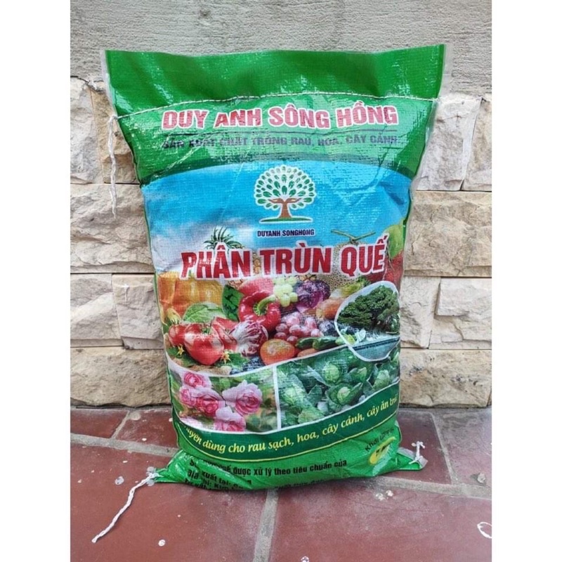 phân trùn quế Duy Anh 5kg trộn đất trồng rau