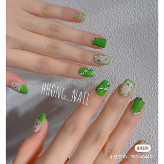 nail box vẽ xanh trắng đen