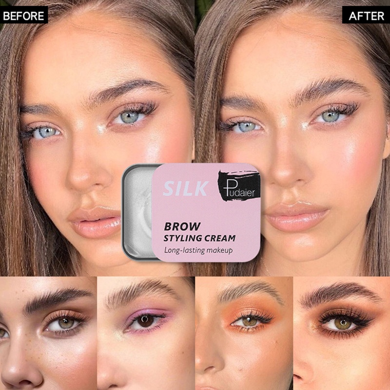 Kem Tạo Kiểu Lông Mày Tự Nhiên Nhanh Khô Chống Thấm Nước Lâu Trôi