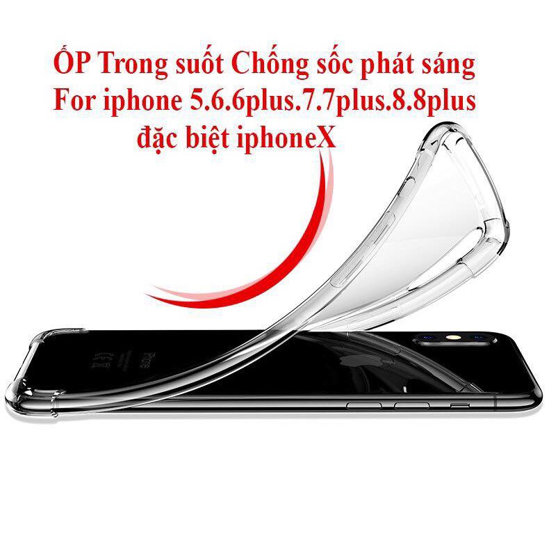 Ốp chống sốc siêu mỏng trong suốt iphone