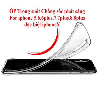 Ốp chống sốc siêu mỏng trong suốt iphone